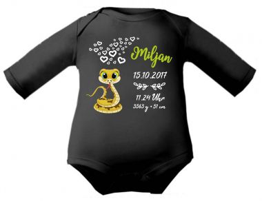 Baby Body Cute Schlange und Geburtsdaten des Babys