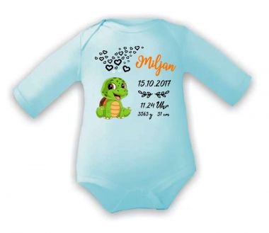 Baby Body Cute Schildkröte und Geburtsdaten des Babys