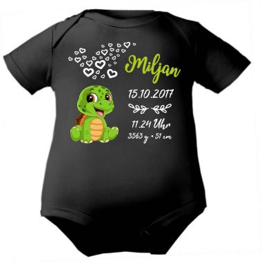 Baby Body Cute Schildkröte und Geburtsdaten des Babys
