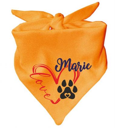 Dog triangular scarf