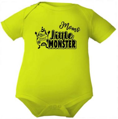 Baby Body mit Druck Moms little Monster