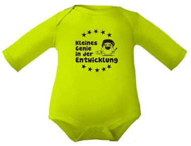 farbiger Baby Body Kleines Genie in der Entwicklung / COOK