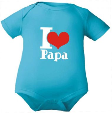 farbiger Baby Body I love Papa