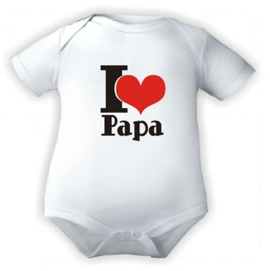 farbiger Baby Body I love Papa
