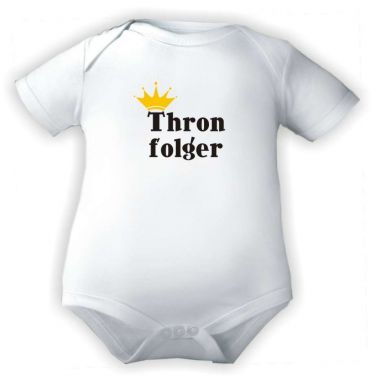 farbiger Baby Body 1/4-Arm Thronfolger / NEU