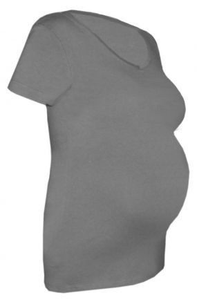 Lady LONG T-Shirt für Schwangere Ich bin nicht dick nur schwange