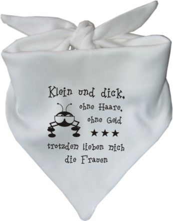 Baby Halstuch mit Druck Klein und dick / AUNTI