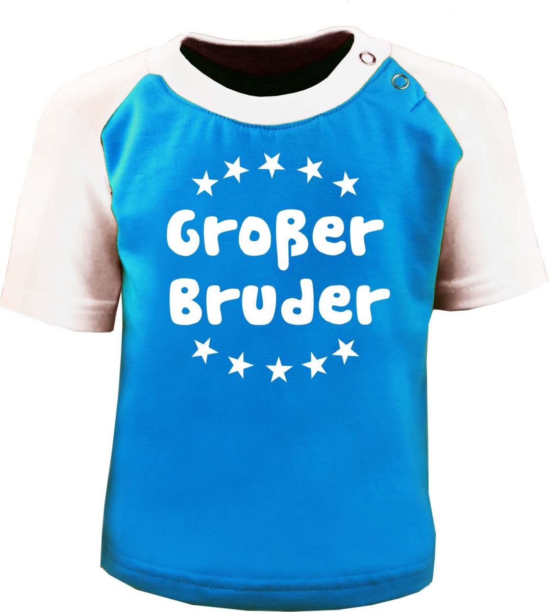 Großer Bruder KLEINER FRATZ Baby/Kinder Baseball Kurzarm T-Shirt 