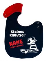 Baby Turn Bibs Kleines Raubtier and kid's name