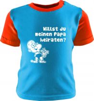 Baby and Kids Shirt Multicolor Want to marry my dad / COOK