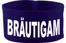 rubber elastic armband / mediaband with BRÄUTIGAM / 5 cm height