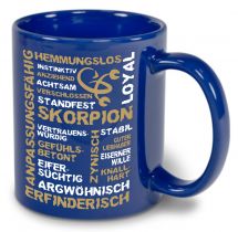 Ceramic mug LENA colored with star sign Skorpion