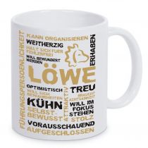 Ceramic mug LENA with star sign Löwe