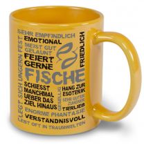 Ceramic mug LENA colored with star sign Fische