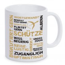 Ceramic mug LENA with star sign Schütze