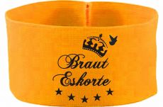 rubber elastic armband / mediaband with Braut Eskorte/ 10 cm height