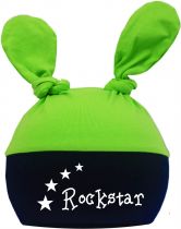 2-Zipfel Baby Mütze Multicolor Rockstar