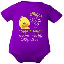Baby Body SWEET ANIMAL KÜKEN und Geburtsdaten des Babys