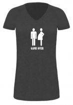Lady LONG T-Shirt für Schwangere Game Over